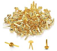 Dinghaole 200Pcs Gold Open Mouth Selling - Circular Paper Art DIY Buckles for Crafts, Clips, Clips, Staples, and Office and Household Items