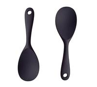 Dinghaole 2Pcs Silicone Rice Spoon - A Flexible and Scratch Free Cooking Spoon for Baking, Mashed Potatoes, Soups, and Sauces - A Heat-Resistant and Dishwasher Safe Kitchen Utensil