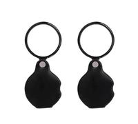 Dinghaole 2Pcs Upgraded 20 Times Mini Pocket Magnifying Glass With Rotating Protective Case For Reading, Black Portable Magnifying Glass For Maps, Books, And Close Range Work
