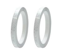 dinghaole 2Pcs White Reflective Tape, 8 Meters Per Roll, Strong Waterproof Reflective Tape For Clothing, Outdoor Safety, Helmets, Bags, Night Running, Cycling, Jackets