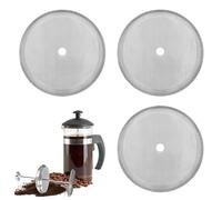 dinghaole 3 Pack French Press Cafetiere Coffee Filter Mesh, Cafetiere Mesh, Replacement Stainless Steel Cafetiere Filter Mesh, Coffee Press Filter Mesh, for 8 Cup/ 34 OZ/ 1000 ml Coffee Tea Makers