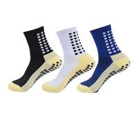 dinghaole 3 Pairs kids football socks,grip socks,Long Breathable Soccer Socks,Anti-Slip Football Socks Nonslip Football Socks for Running Training Sporting Socks for Boys Girls （black,white,navy）