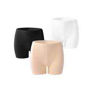 dinghaole 3 pcs Cool feeling not roll edge safety panties free wear panties thin section ladies without trace one-piece flat angle female anti-glare bottoms