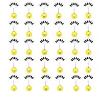 dinghaole 30PCS Fishing Float Stopper Set -6-in-1 Small Black Oval Float, Rubber Spool Stopper, Suitable For Rough And Sea Fishing (10S/10M/10L Size)