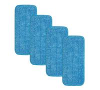 Dinghaole 4 Pcs Reusable Mop Pads Compatible with Flash Powermop, Washable Mop Pads for Wet and Dry Sweeping, for Wet Dry Floor, CleaningHardwood Laminate Floor