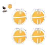 dinghaole 4 Pcs Sewing Thread Wax, Beeswax Thread Conditioner, Thread Wax with Plastic Box Beeswax for Hand Sewing Quilting Strengthening Line Hand Embroidery Supplies and Tools (Yellow)