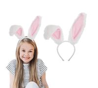 dinghaole Bunny Folding Ears Headband, Cute Easter Plush Rabbit Ears Hairbands, Hairband Headwear Valentines Easter Day Halloween Cosplay Christmas Party Prom Head Band Costume Hair Accessories