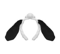 Dinghaole Cute Lamb Ears Headband,Black White Woolly Sheep Hat and Ears Hair Band Headban,black sheep headband,Cartoon Sheep Ears Headband,Cosplay Costume Accessory,Animal Head Band Fancy Dress