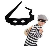 dinghaole Halloween Costume Mask, Robber Mask, Zorro Role Playing, Adjustable Half Masks For Halloween Party Cosplay Accessory, For Cops And Robbers Villain Convict Bank Robber Outfit Accessory