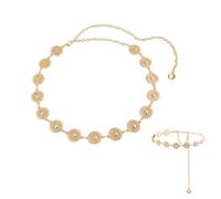 Dinghaole Women Vintage Golden Chain Belt, Adjustable Waist Chain, Perfect for Jeans, Dresses, and More