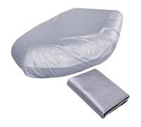 Dinghy Covers 7 Sizes Boats Covers UV Resistant Dinghy Covers for Small Inflatable and Rigid Inflatable Boats,Gray-7-8-Feet