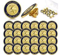 Dingion 24 Pcs Lapel Pins - Employee of The Month & Excellence in Service - 3/4 Inch Enamel Pins for Award Employees & Staff Team Gift