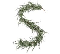 Dingion 6 Ft Christmas Garland Real Touch Juniper Garland Artificial Christmas Mantel Garland Realistic Juniper Berry Garland Christmas Decorations for Fireplace Table Centerpiece Decor