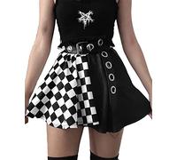 DINGJIUYAN Autumn JK Plaid Skirts Harajuku Cosplay High Waist A-Line Kawaii Dance Ladies Sweet Plaid Mini Tennis Pleated Skirts Women