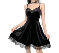 DINGJIUYAN Pretty Dreams Gothic Lolita Dresses - Sexy Mall Goth & Fairy Dresses in Black, Gothic Aesthetic by Pretty Dreams