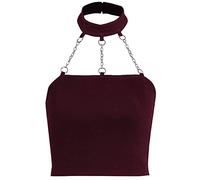 DINGJIUYAN y2k Off Shoulder Tops Black Long Sleeve Crop top yk2 Clothes Long Sleeve Crop Tops Fairy Grunge alt y2k Shirt Pastel Goth Cosplay Corset Tops for Women, Gothic Wine