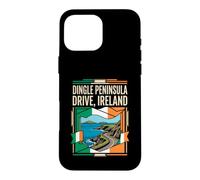 Dingle Peninsula Drive Ireland Flag Coastal Travel Art Case for iPhone 16 Pro Max
