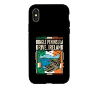 Dingle Peninsula Drive Ireland Flag Coastal Travel Art Case for iPhone X/XS