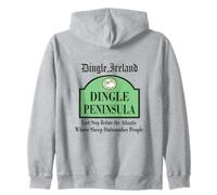 Dingle Peninsula Ireland Sheep Pub Sign Design Souvenir Zip Hoodie