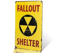 dingleiever - Christmas Gifts"Fallout Shelter Vintage Metal Tin Sign,Garage Decor Man Cave Sign
