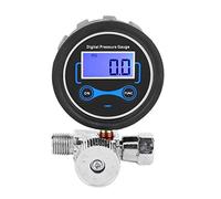 Dingln Pneumatic Air Regulator Control Valve Digital Pressure Gauge Regulating 1/4in for Spray Gun