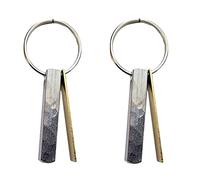 DingM Through Thick and Thin Keychain - Best Friend Gift, (2022 Best) Inspirational Friendship Keychain, Ups And Downs (2pcs), 35MM