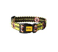 Dingo 15367 Dog Collar Yellow Please Do Not Touch Yellow Dog Project International Campaign 4.0 x 75 cm (40-67 cm) Click Fastener Adjustable Range