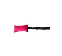 Dingo Bite Tug Agility Bungee Dog Toy Pink with Black Handle 15591