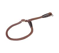 Dingo Choke Collar Made of Brown Cord with Stopper for No Dog Pulling 10429