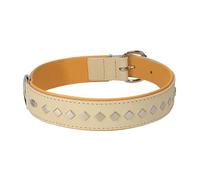 Dingo Dog Collar Made of Exclusive Soft Leather, Decorative and Durable Natural 11475