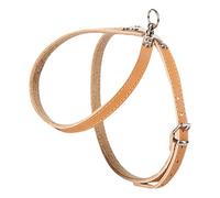 Dingo Dog Harness Natural Grain Leather in Eights Shape for Peekapoo, Rat Terrier, Puppy and Little Breed 10771