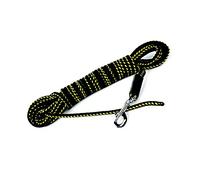 Dingo Dog Training Leash to Seek Scents, Guardwork, Tracking, Nosework and Retrieve, Handmade Lead without a Handle, Black and Yellow 12841