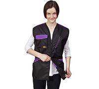 DINGO Dog Training Vest for Sports, Agility, Fetch, Obedience, Waterproof Many Pockets for Carry Toys&Snacks 2-Way Zipper Drawstring Waist Violet Vibes M Size 16407-2