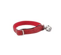 Dingo Elegance Cat Collar, Lined, Decorated Leatherette Red 21536