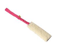 DINGO Fleece Tug Toy, Lightweight and Fluffy Dog Chaser Handmade from Wool, 1 Bungee Handle, Soft Toy for Dogs Training, Tug of War, Chasing and Play, Natural Material, Pink (15598)