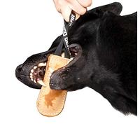 Dingo Gear Dog Bite Tug Handmade of Beige Grain Leather Strong For Training K9 Ipo Agility and Just Fun S00225, Coffee Latte