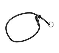 DINGO GEAR Dog Choke Collar Hand Sewn Strong PP Braided Cord One Limiter Waterproof Durable Choker for K9 Bite Training IGP Obedience Working Dogs Size XL - Black (S04062)