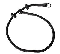 DINGO GEAR Dog Training Collar with Two Limiters Durable Slip Braided Cord Hand Sewn for IGP Obedience Military Training Working Dogs Size 2XL - Full Black (S04081)