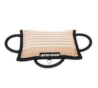 DINGO GEAR Dog Training Tug Bite Pillow for K9 Training, Obedience, IGP, Special Forces Dogs Bite Sessions, Reinforced Wedge with 3 Handles, Genuine Jute, Hardness - Soft, Colour Natural (S00520)