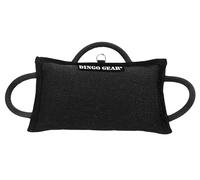 DINGO GEAR Dog Training Tug Bite Pillow for K9 Training, Obedience, IGP, Special Forces Dogs Bite Sessions, Reinforced Wedge with 3 Handles, Handmade, French Material - Black (S00522)