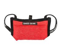 DINGO GEAR Dog Bite Pillow, Mini Version for K9 Training, Obedience, IGP, Puppy and Young Dogs Bite Sessions, Handmade Wedge with 3 Handles, Red Nylcot, Very Soft (S00524)