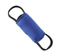 DINGO GEAR Dog Training Tug Toy Cylinder-Shaped Dummy for IGP, Bite Lessons, Dog Sports, Retrieve, Tug of War, Play, 2 Handles, Blue Nylcot 15 x 6 cm (S02811)