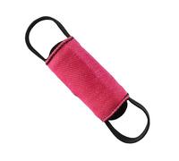 DINGO GEAR Dog Training Tug Toy Cylinder-Shaped Dummy for IGP, Bite Lessons, Dog Sports, Retrieve, Tug of War, Play, 2 Handles, Pink Nylcot 15 x 6 cm (S02812)