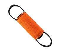DINGO GEAR Dog Training Tug Toy Cylinder-Shaped Dummy for IGP, Bite Lessons, Dog Sports, Retrieve, Tug of War, Play, 2 Handles, Orange Nylcot 15 x 6 cm (S02810)