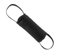 DINGO GEAR Dog Training Tug Toy Cylinder-Shaped Dummy for IGP, Bite Lessons, Dog Sports, Retrieve, Tug of War, Play, 2 Handles, Black Nylcot 15 x 8 cm (S02803)