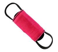 DINGO GEAR Dog Training Tug Toy Cylinder-Shaped Dummy for IGP, Bite Lessons, Dog Sports, Retrieve, Tug of War, Play, 2 Handles, Pink Nylcot 15 x 6 cm (S02812)