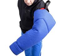 DINGO GEAR Extra Soft Nylcot Bite Sleeve with Handle and Grip Inside the Bite Guard for IGP, K9, Dog Sports, Young Dog Training, Blue, Bite Level 2 - Intermediate (S01964)