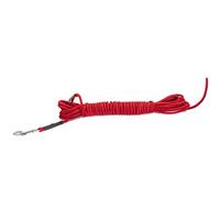 Dingo Gear Floatable Lead for Dog in Work, Fabric Handmade Leash No Handle Waterproof 10.5 m Black and Red S03632