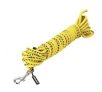 Dingo Gear Floatable Lead for Dog in Work, Fabric Handmade Leash No Handle Waterproof 10.5 m Black and Yellow S03630