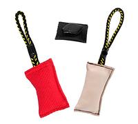 DINGO GEAR Magnetic Set For The Dog Training: Encased Magnet, Red Nylcot & Genuine Leather Bite Tug